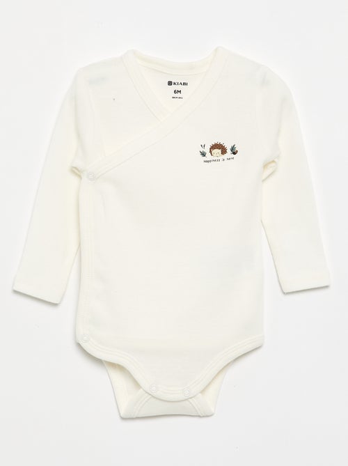 Lot de 5 bodies imprimés en coton - Kiabi