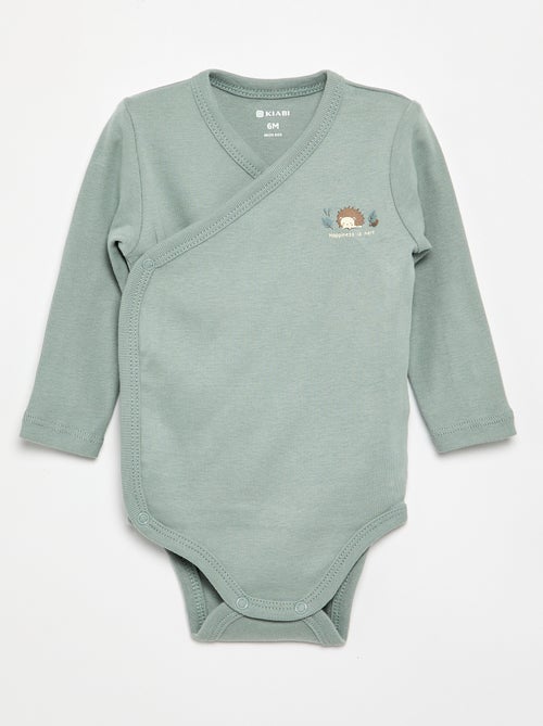 Lot de 5 bodies imprimés en coton - Kiabi