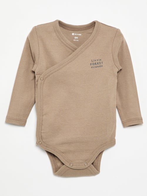 Lot de 5 bodies imprimés en coton - Kiabi