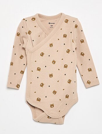 Lot de 5 bodies imprimés en coton