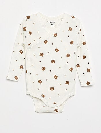 Lot de 5 bodies imprimés en coton