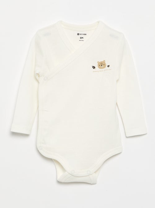 Lot de 5 bodies imprimés en coton - Kiabi