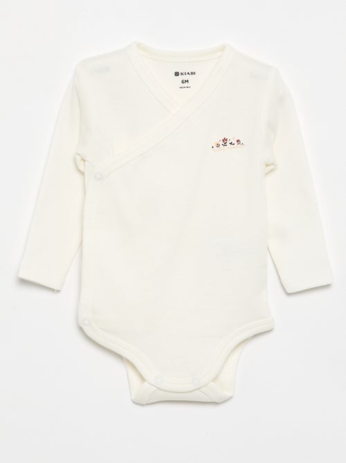 Lot de 5 bodies imprimés en coton - Kiabi