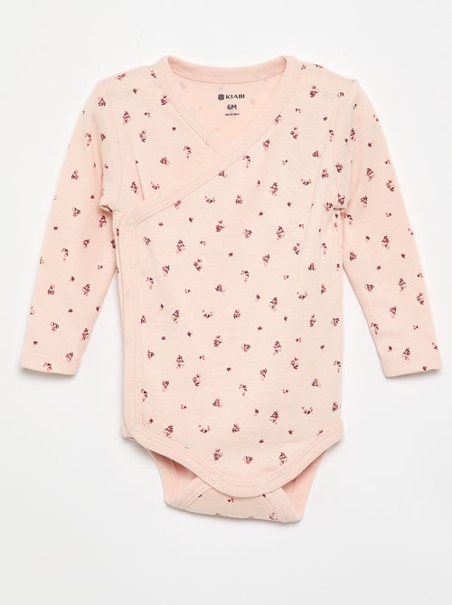 Lot de 5 bodies imprimés en coton - Kiabi