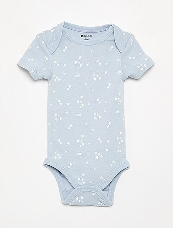 Lot de 5 bodies manches courtes en coton