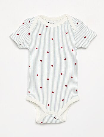 Lot de 5 bodies manches courtes en coton
