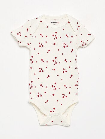 Lot de 5 bodies manches courtes en coton