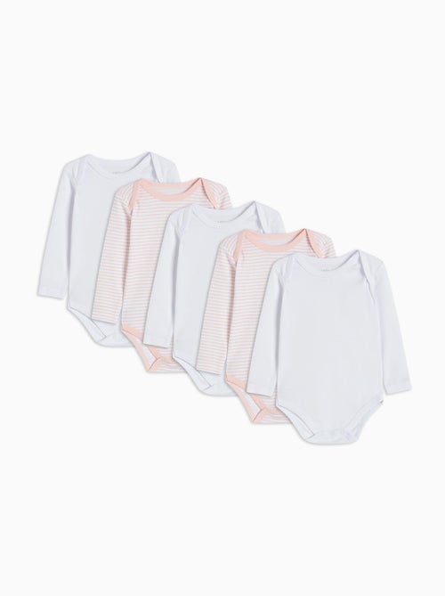 Lot de 5 bodies manches longues MO Fashion - Kiabi