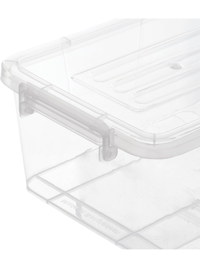 Lot de 5 boîtes de rangement 5L CLIPPY Transparent - Kiabi