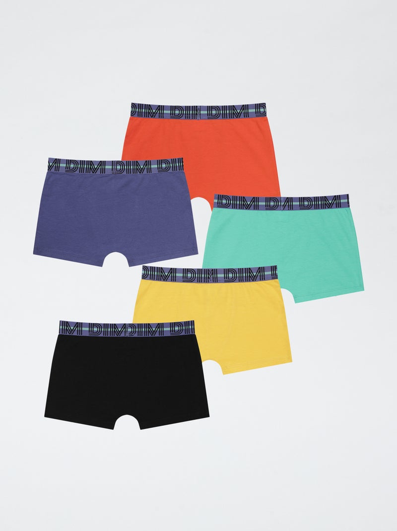 Lot de 5 boxers - Dim Bleu - Kiabi