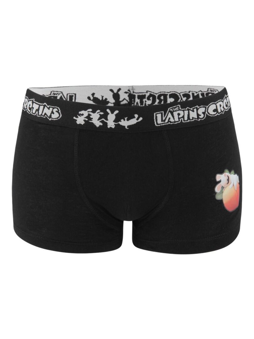 Lot de 5 Boxers coton garçon Lapins Crétins Lapins Cretins Noir - Kiabi