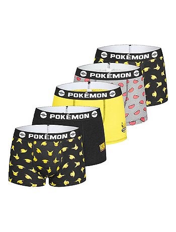 Lot de 5 Boxers coton garçon Pokemon Pokemon - Kiabi
