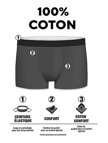 Lot de 5 Boxers coton garçon Pokemon Pokemon