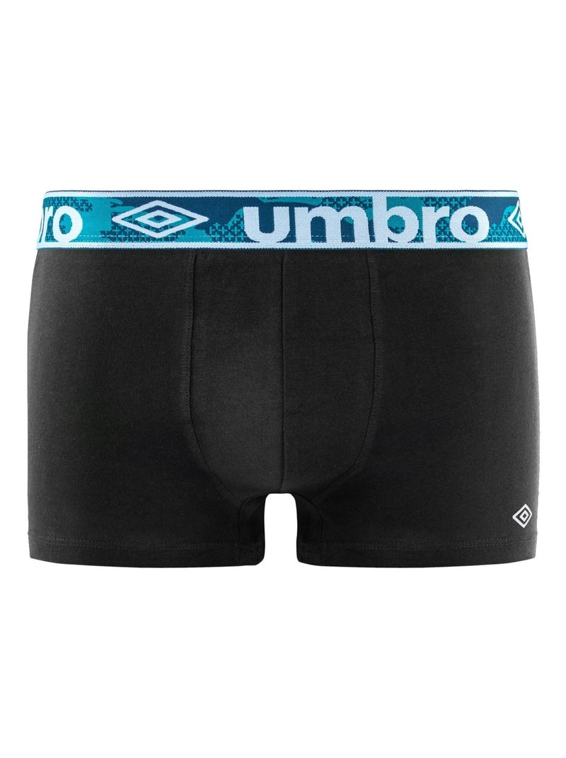 Lot de 5 Boxers coton homme uni Umbro Noir - Kiabi