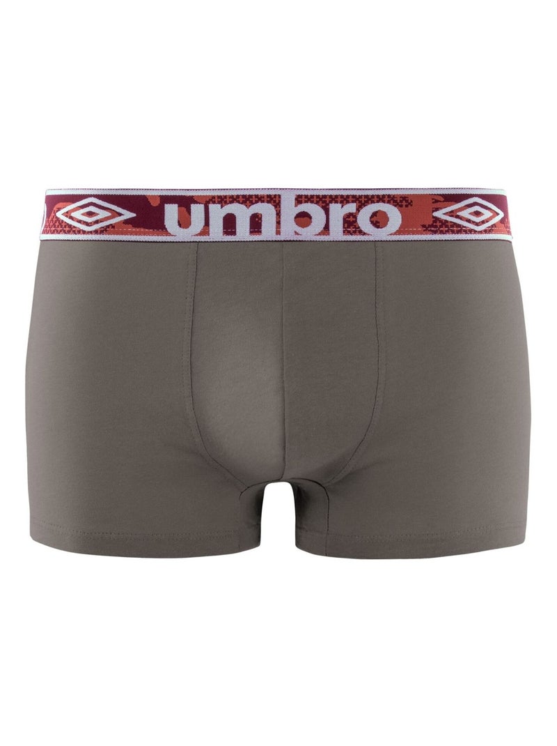 Lot de 5 Boxers coton homme Uni Umbro Noir - Kiabi