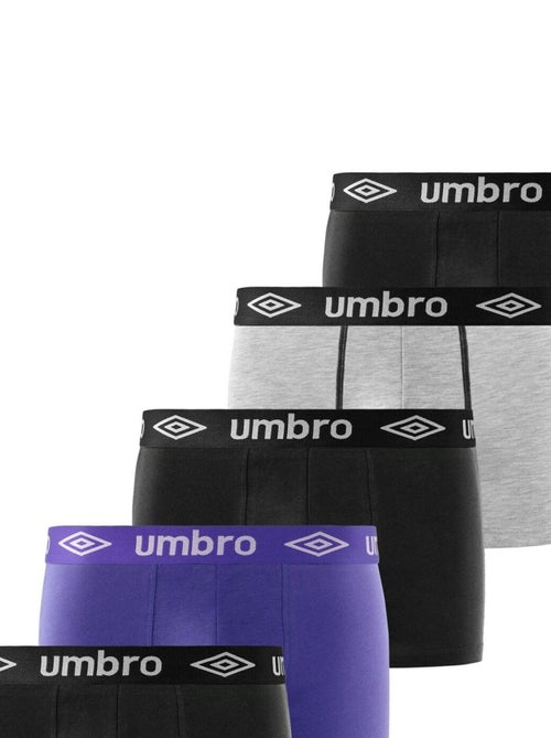 Lot de 5 Boxers coton homme uni Umbro - Kiabi