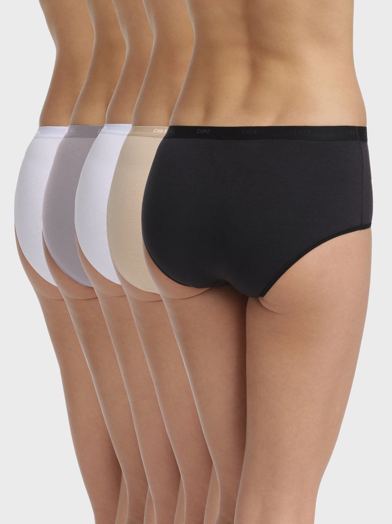Lot de 5 Boxers Coton Les Pockets Coton Blanc - Kiabi