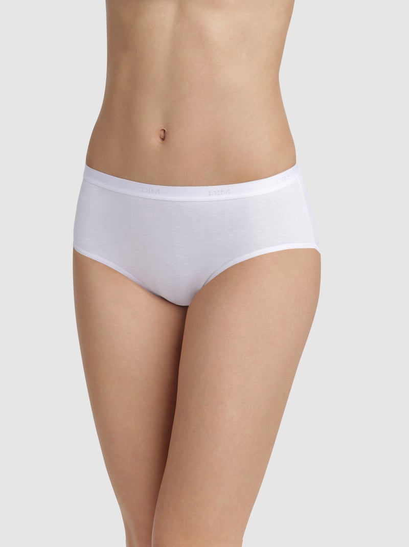 Lot de 5 Boxers Coton Les Pockets Coton Blanc - Kiabi