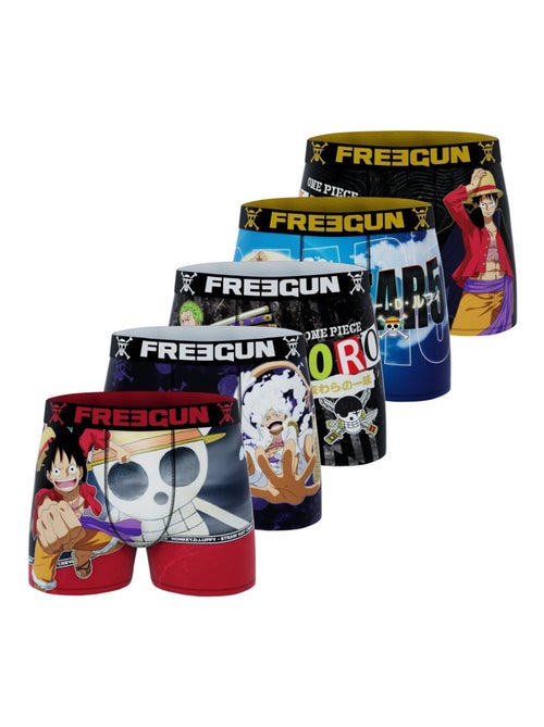 Lot de 5 boxers enfant One Piece Freegun - Kiabi