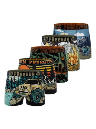 Lot de 5 boxers enfant Outdoor Freegun