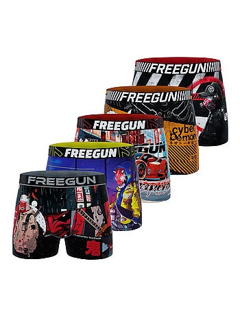 Lot de 5 boxers enfant Street Ninja Freegun