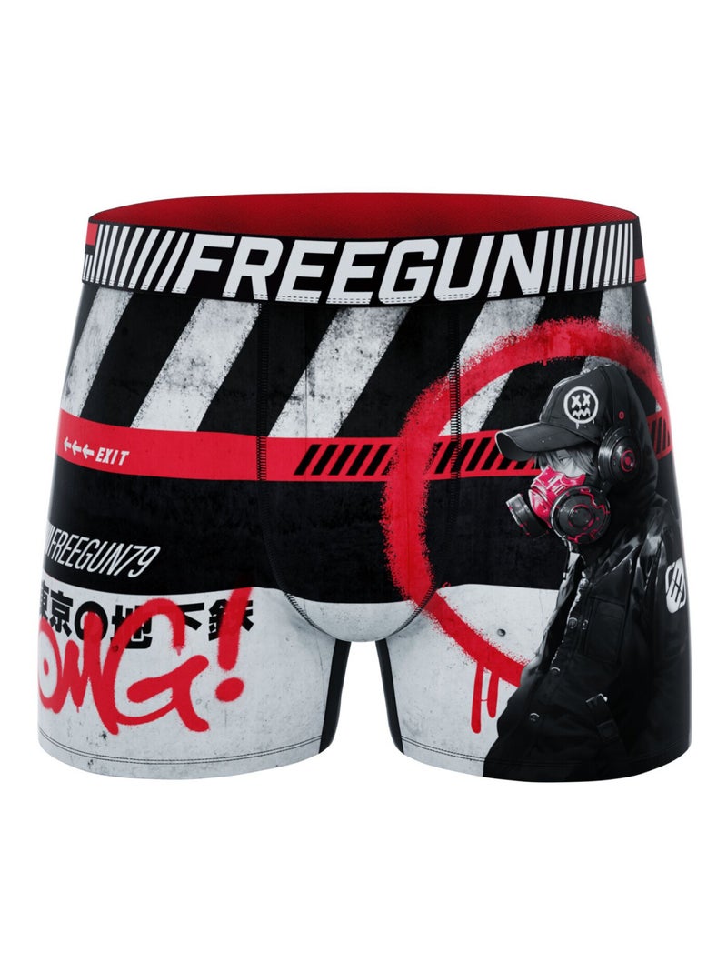 Lot de 5 boxers enfant Street Ninja  Freegun Rouge - Kiabi