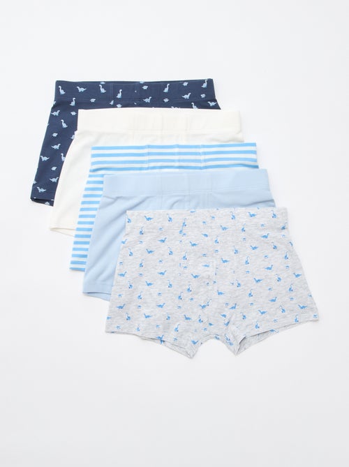 Lot de 5 boxers fantaisies - Kiabi