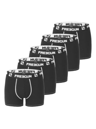 Lot de 5 boxers garçon Uni Freegun