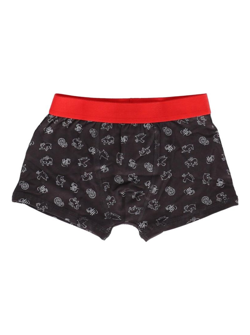 Lot de 5 boxers Harry Potter Warner 8/9 ans - Garçon - 95% Coton/5% Elasthanne Rouge - Kiabi