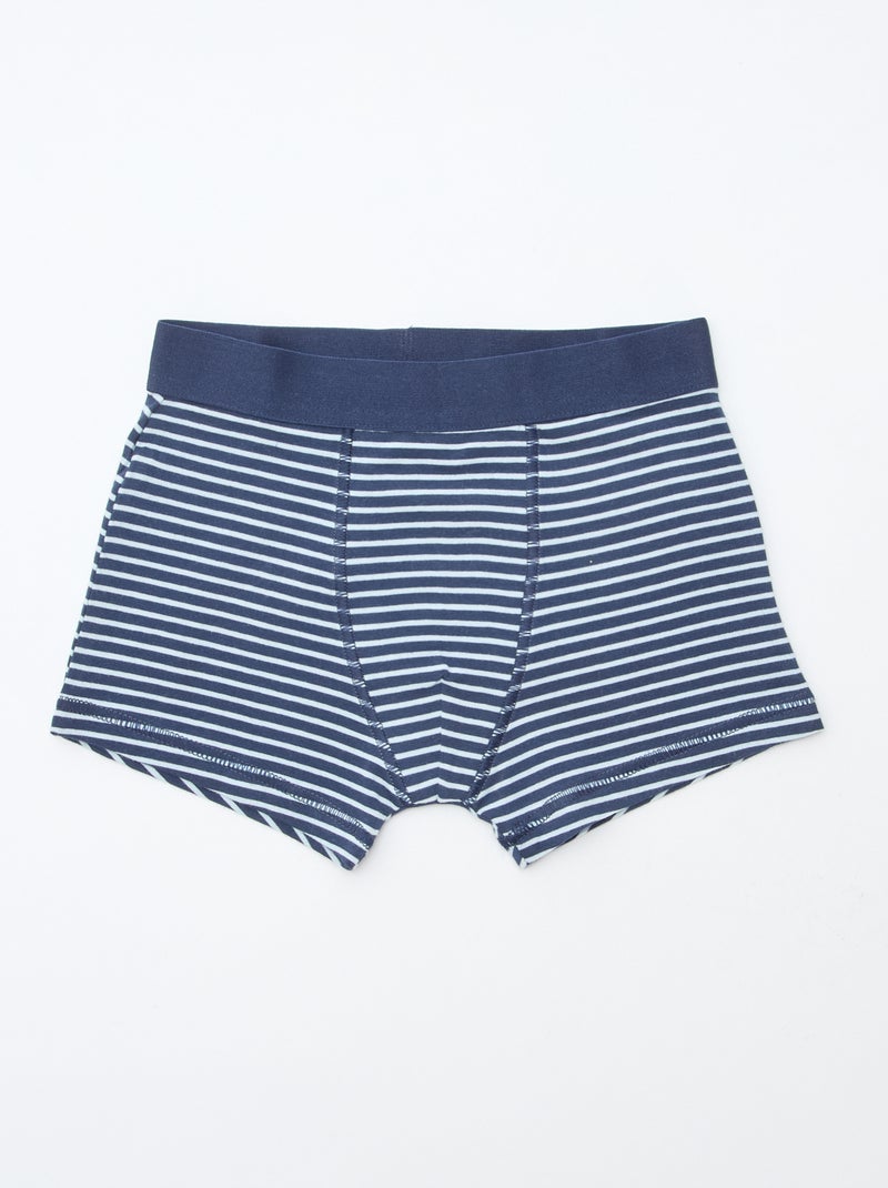 Lot de 5 boxers homme à motifs fantaisie Bleu - Kiabi