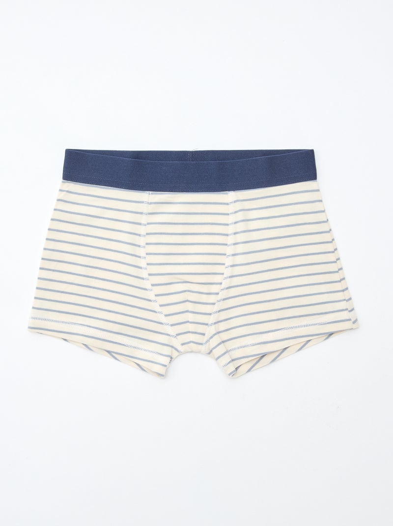 Lot de 5 boxers homme à motifs fantaisie Bleu - Kiabi
