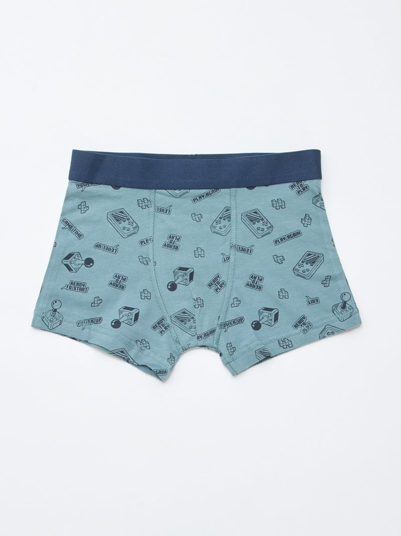 Lot de 5 boxers homme à motifs fantaisie Gris - Kiabi