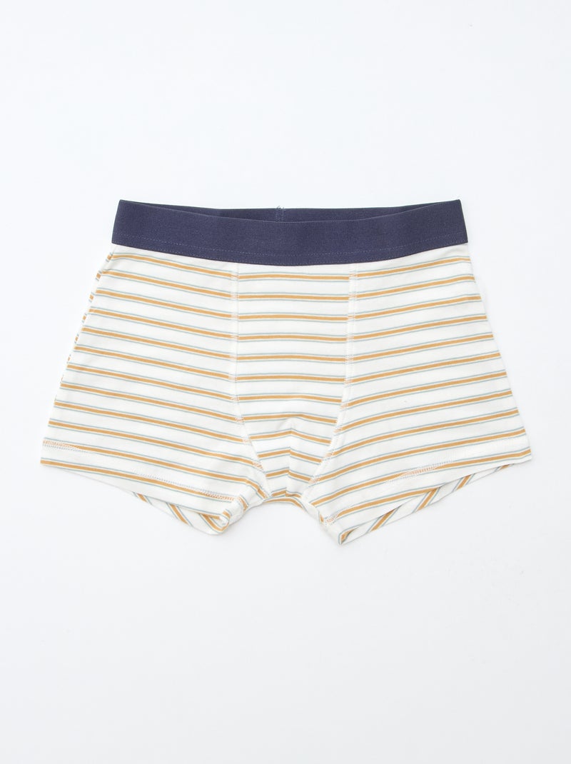 Lot de 5 boxers homme à motifs fantaisie Orange - Kiabi
