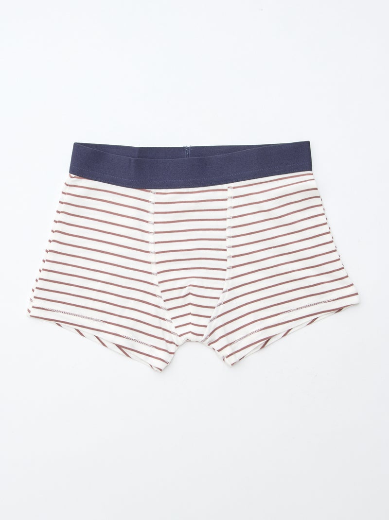 Lot de 5 boxers homme à motifs fantaisie Orange - Kiabi