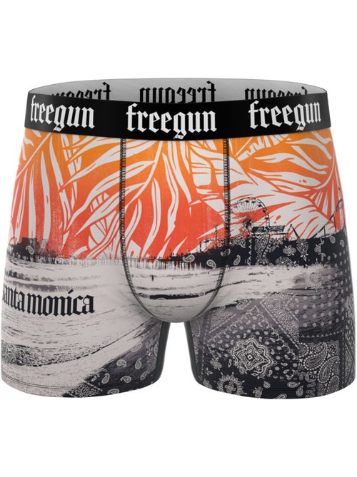 Lot de 5 boxers homme California Vibes Freegun - Kiabi