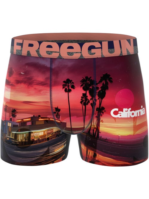 Lot de 5 boxers homme California Vibes Freegun - Kiabi