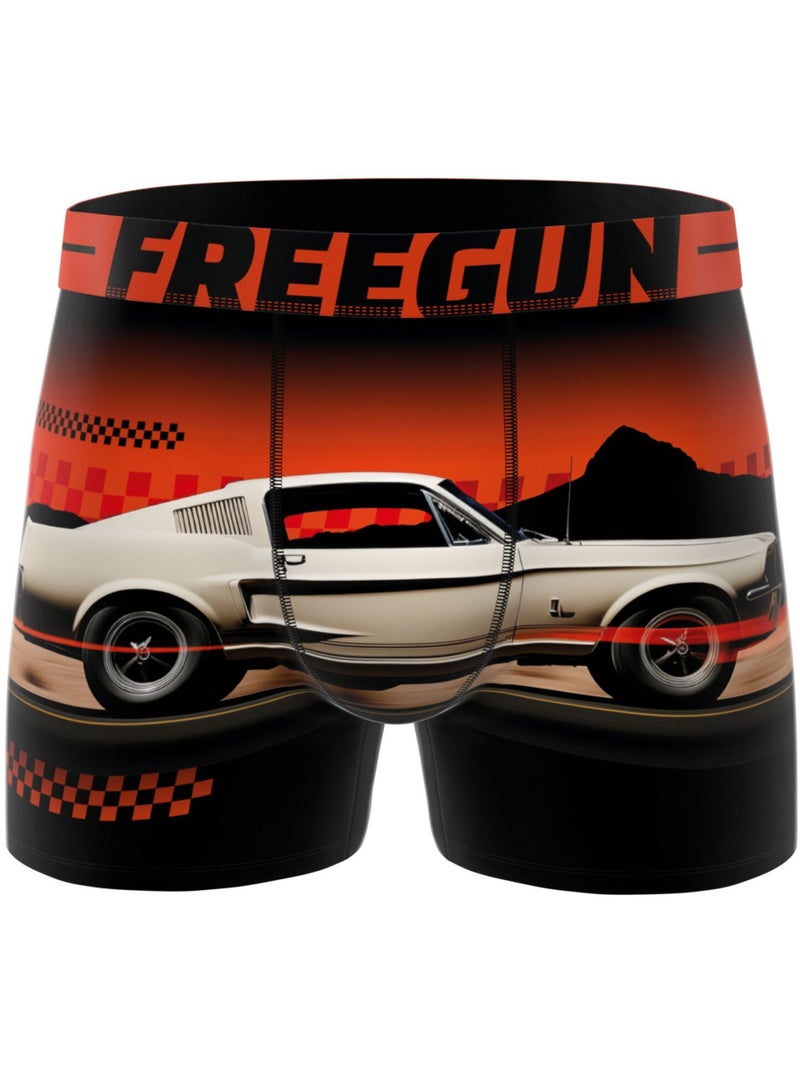 Lot de 5 boxers homme Cars Racing Freegun Rouge - Kiabi