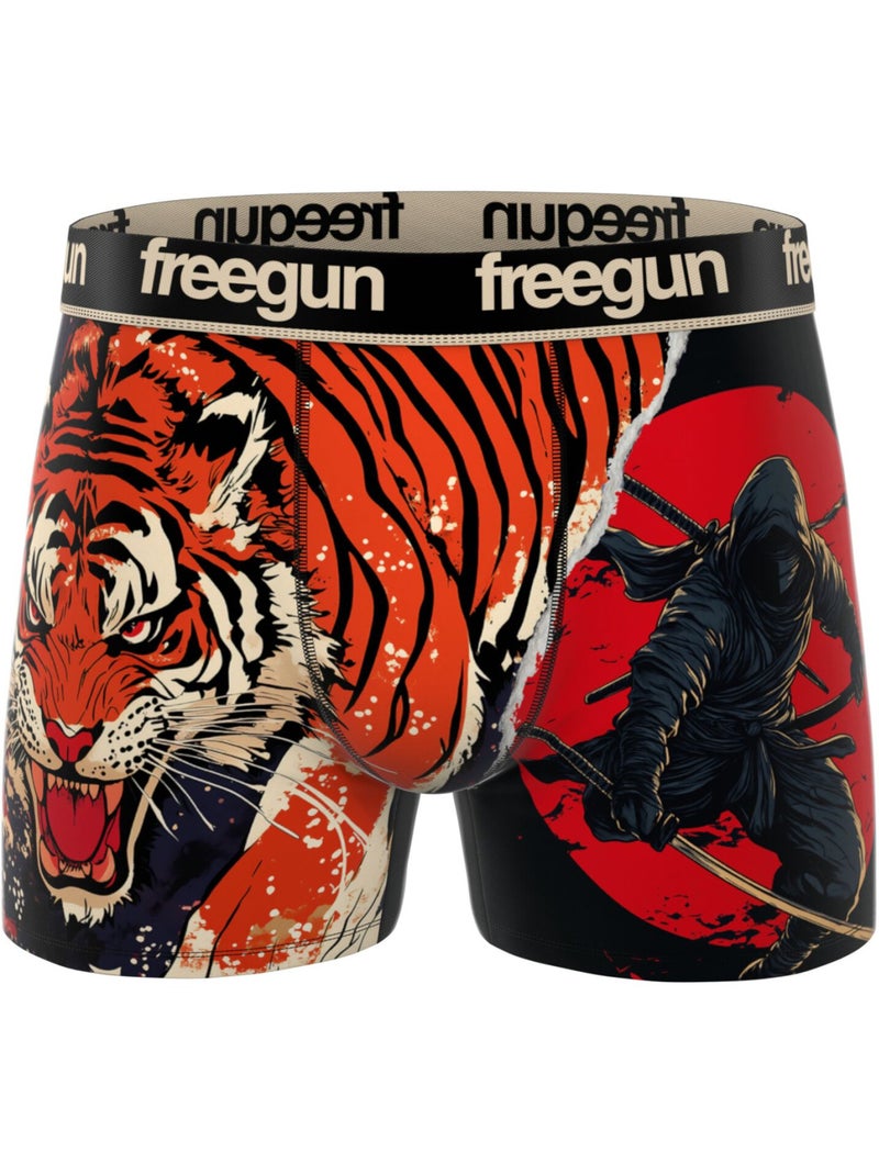 Lot de 5 boxers homme collection mangaka freegun Rouge - Kiabi