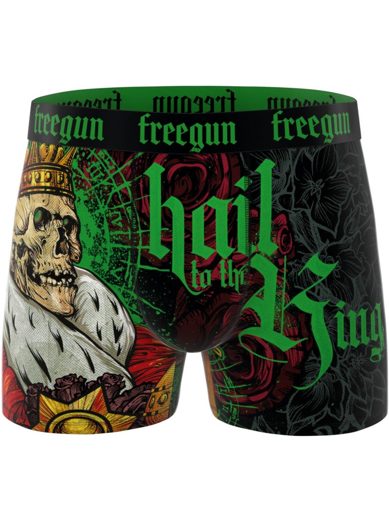 Lot de 5 boxers homme collection rock that freegun Rouge - Kiabi