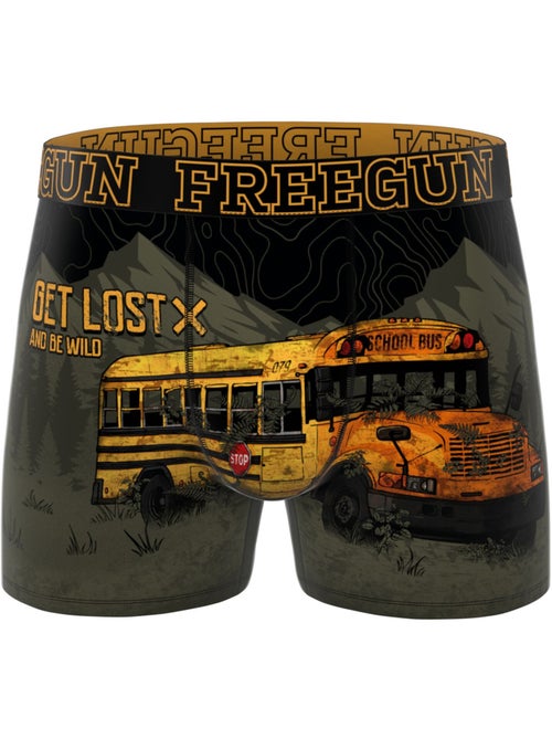 Lot de 5 boxers homme collection vintage winter freegun - Kiabi Lot de 5 boxers homme collection vintage winter freegun - Kiabi