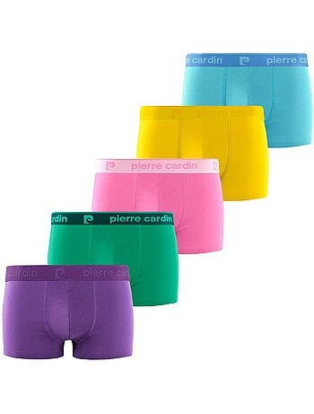 Lot de 5 boxers homme Colors Pierre Cardin