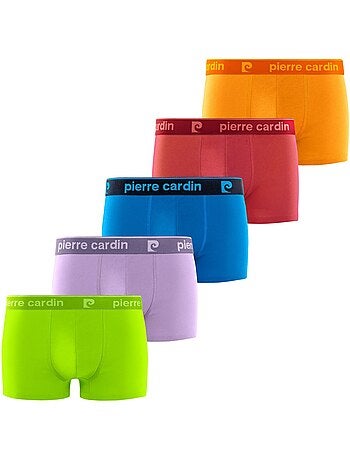 Lot de 5 boxers homme Colors Pierre Cardin