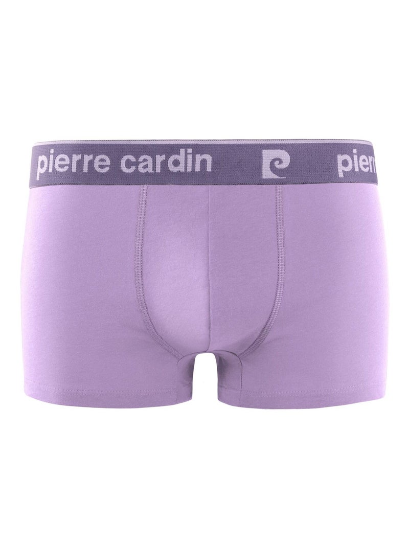 Lot de 5 boxers homme Colors Pierre Cardin Violet - Kiabi