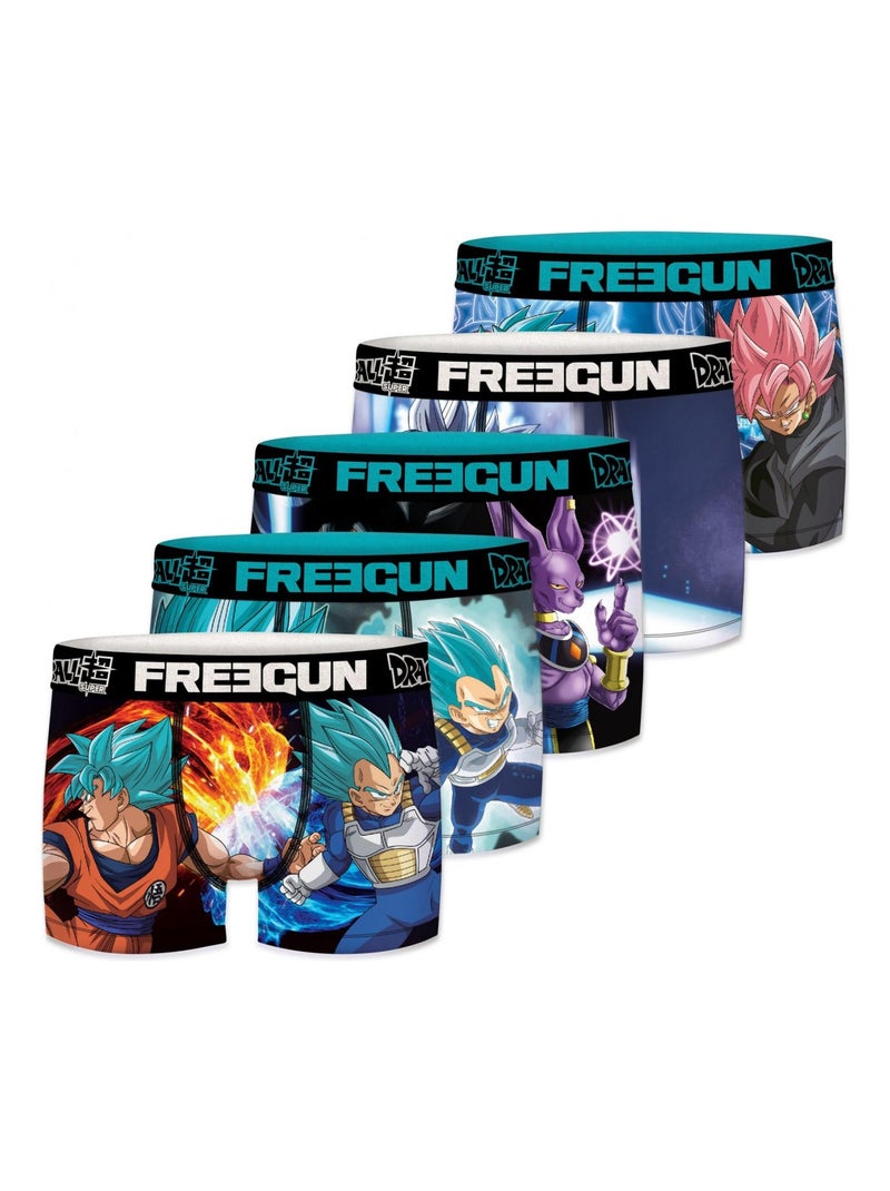 Lot de 5 Boxers homme Dragon Ball Super Freegun Bleu - Kiabi