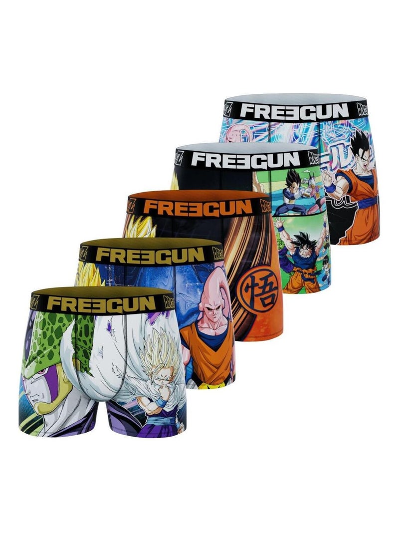 Lot de 5 boxers homme Dragon Ball Z Freegun Orange - Kiabi