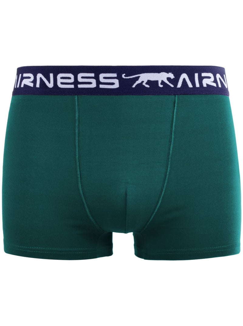 Lot de 5 boxers homme en coton ceinture colorée starter airness Bleu - Kiabi