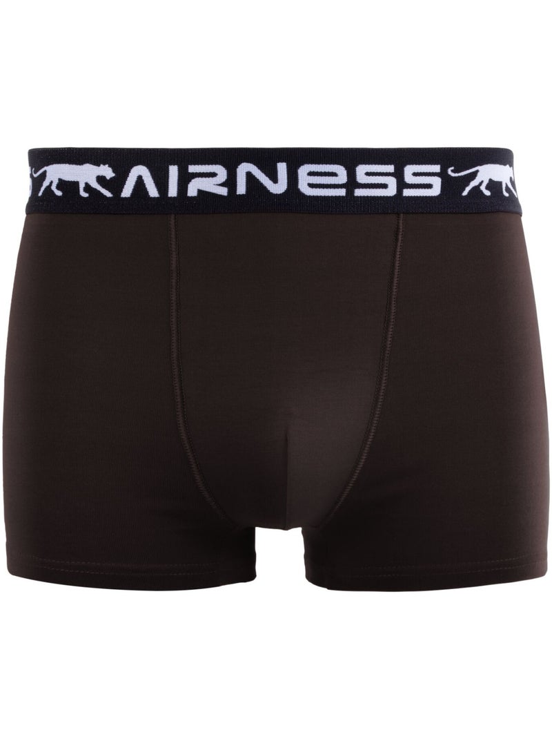 Lot de 5 boxers homme en coton ceinture colorée starter airness Bleu - Kiabi