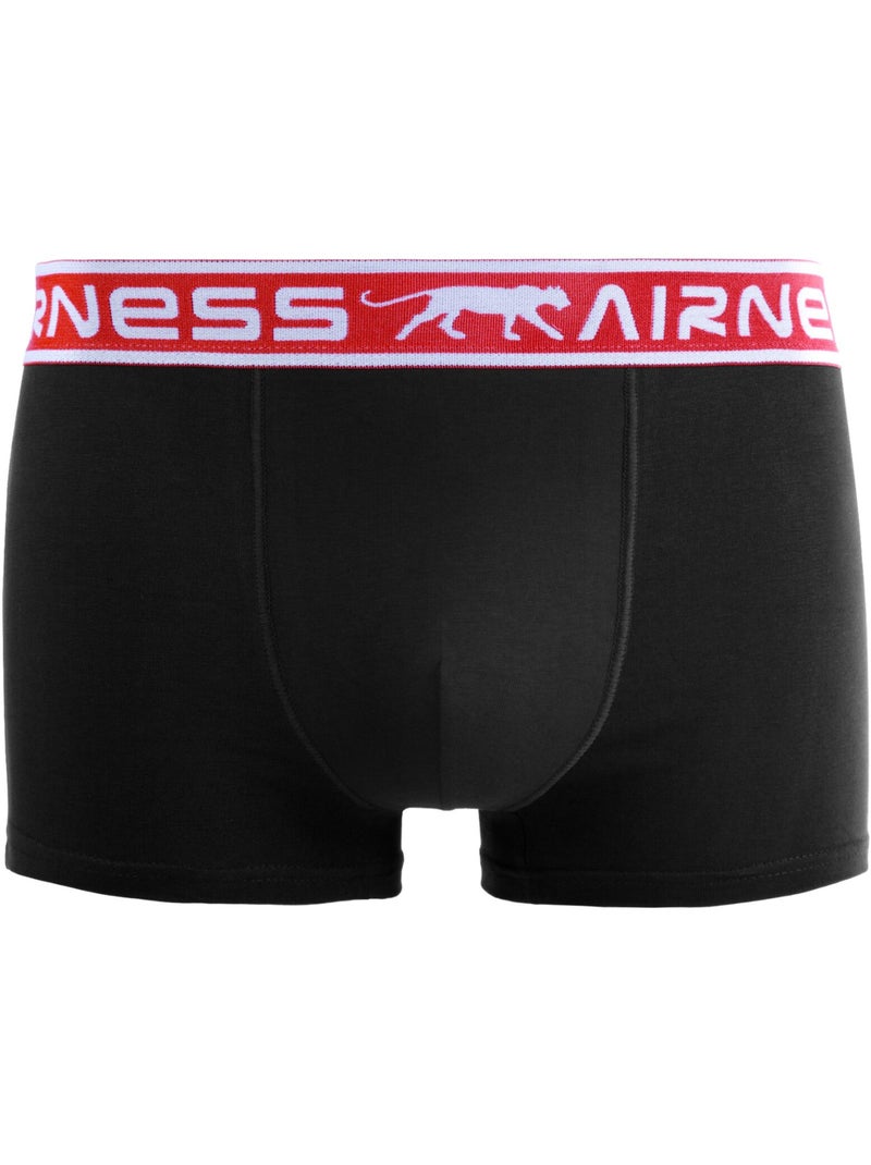 Lot de 5 boxers homme en coton ceinture colorée starter airness Noir - Kiabi