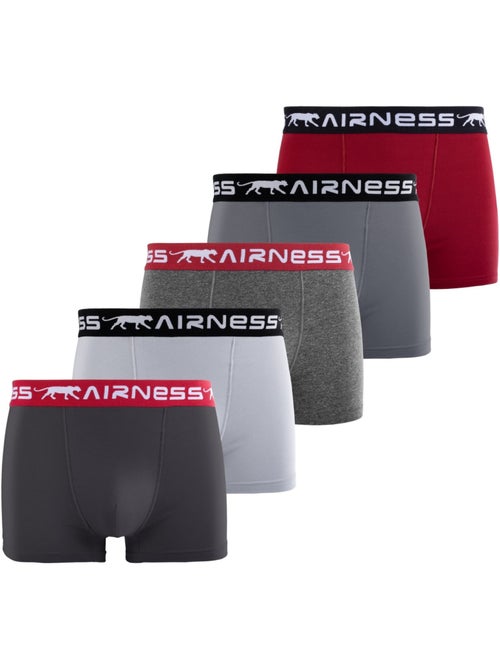 Lot de 5 boxers homme en coton ceinture colorée starter airness - Kiabi Lot de 5 boxers homme en coton ceinture colorée starter airness - Kiabi