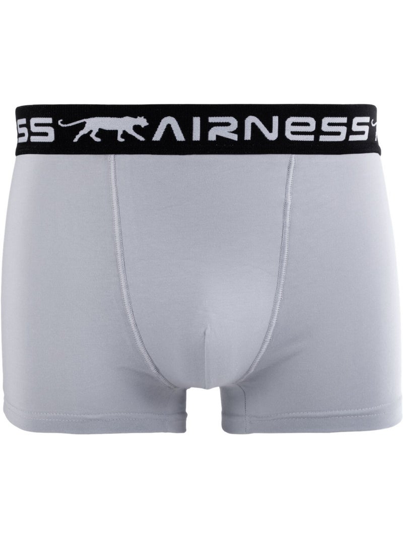 Lot de 5 boxers homme en coton ceinture colorée starter airness Noir - Kiabi